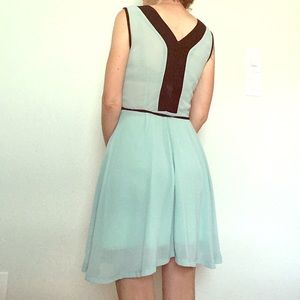 AngelEye London Blue and Black Dress S